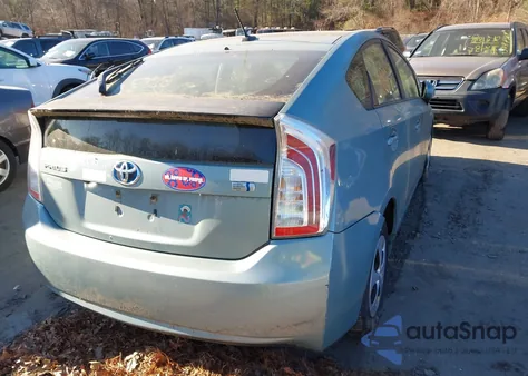 2012 Toyota Prius Three из США, поврежденный, VIN JTDKN3DUXC1609880